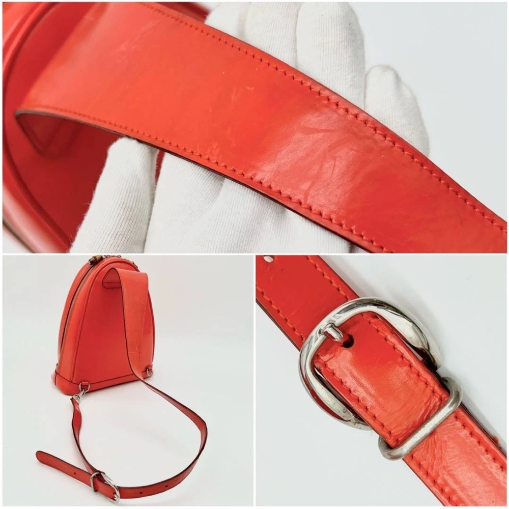 Gucci Orange Leather Backpack - image 7